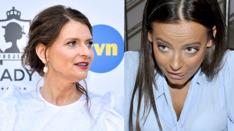 Irena Kamińska-Radomska instruuje Annę Muchę