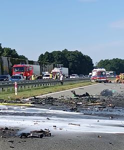 Śmiertelny wypadek na S8 pod Łodzią. Po zderzeniu wybuchł pożar