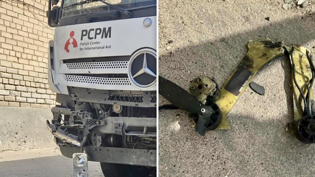 Rosjanie zniszczyli ciężarówkę z Polski