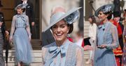 Kate Middleton "recyklinguje" błękitną stylizację i dobiera biżuterię z DIAMENTAMI na koronacyjne garden party (ZDJĘCIA)