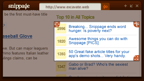 Przemień dowolny kawałek strony WWW w gadżet pulpitu 1