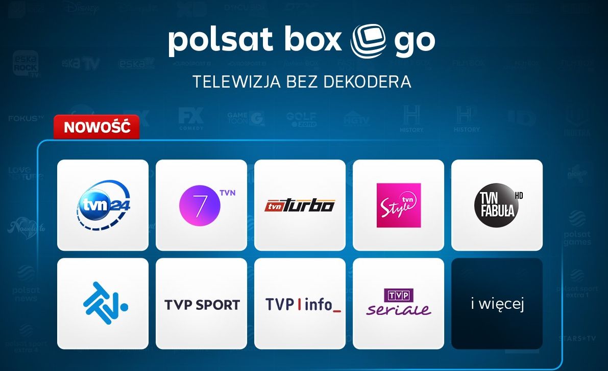 Kanały tematyczne TVN i TVP w ofercie Polsat Box Go. Serwis podnosi ceny