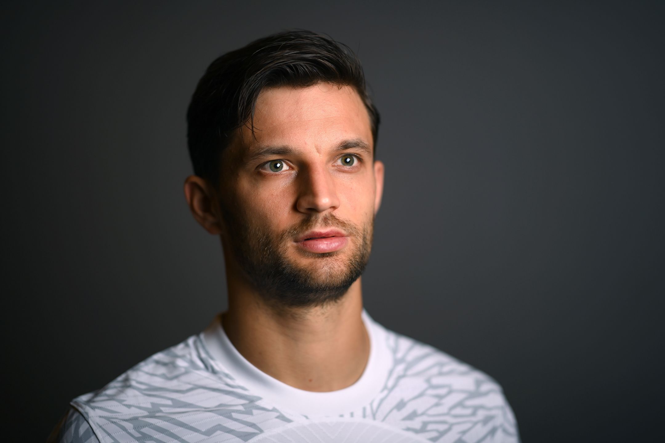 DOHA, QATAR - NOVEMBER 18:  Bartosz Bereszynski of Poland poses during the official FIFA World Cup Qatar 2022 portrait session on November 18, 2022 in Doha, Qatar. (Photo by Shaun Botterill - FIFA/FIFA via Getty Images)