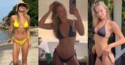 Karolina Pisarek, wyginając się przed obiektywem, prezentuje różne oblicza w bikini