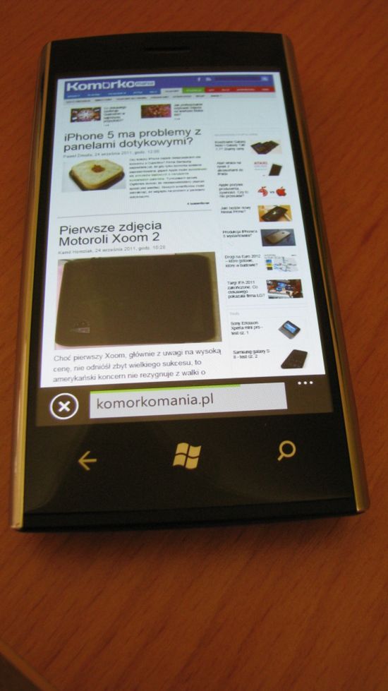 WP 7,5 Mango Internet Explorer