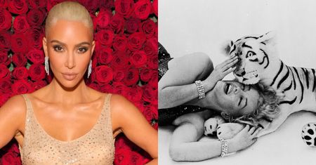Kim Kardashian w seksownej sesji zdjęciowej wciela się w Marilyn Monroe. Zapozowała w panterkowym BIKINI (FOTO)