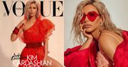 Kim Kardashian pozdrawia z okładki "Vogue'a"