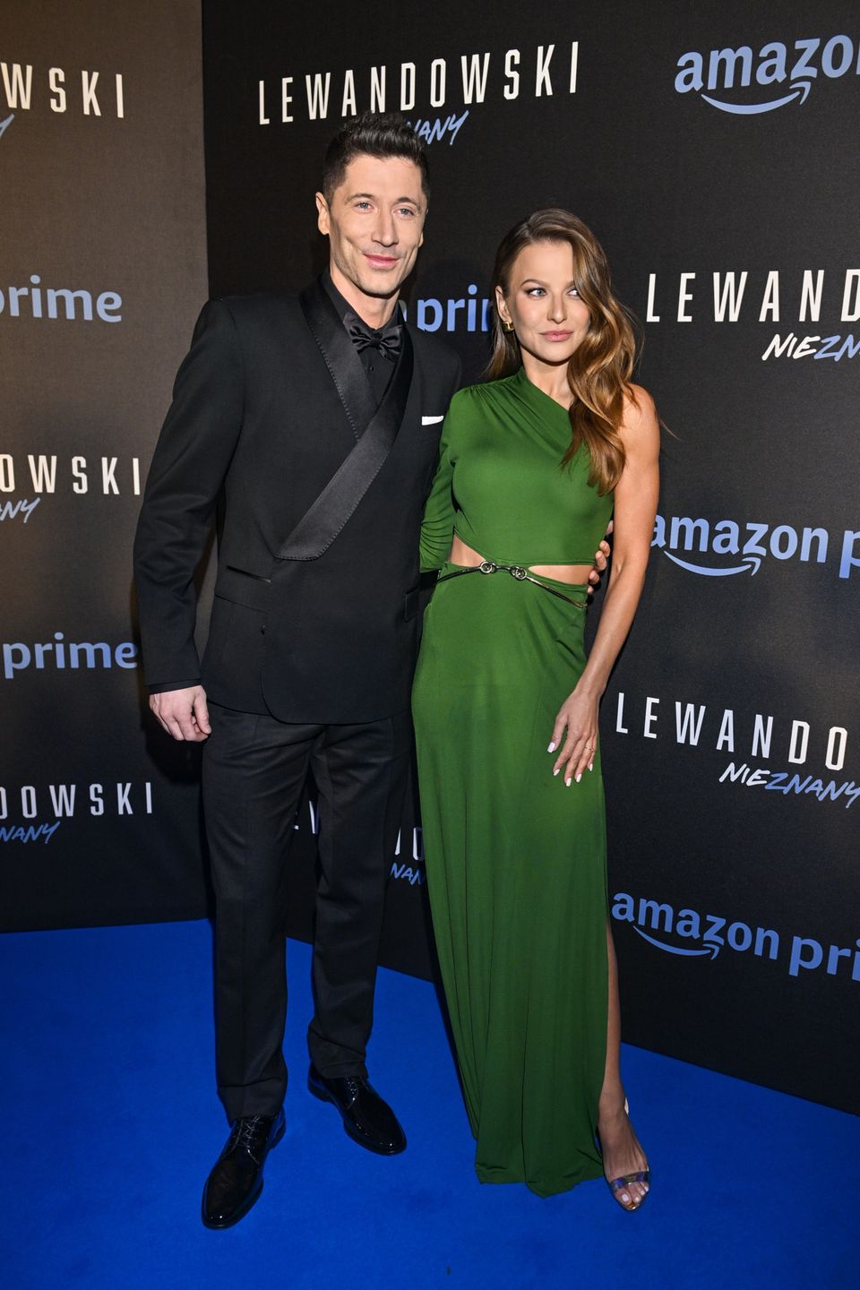 Anna Lewandowska w zielonej kreacji 