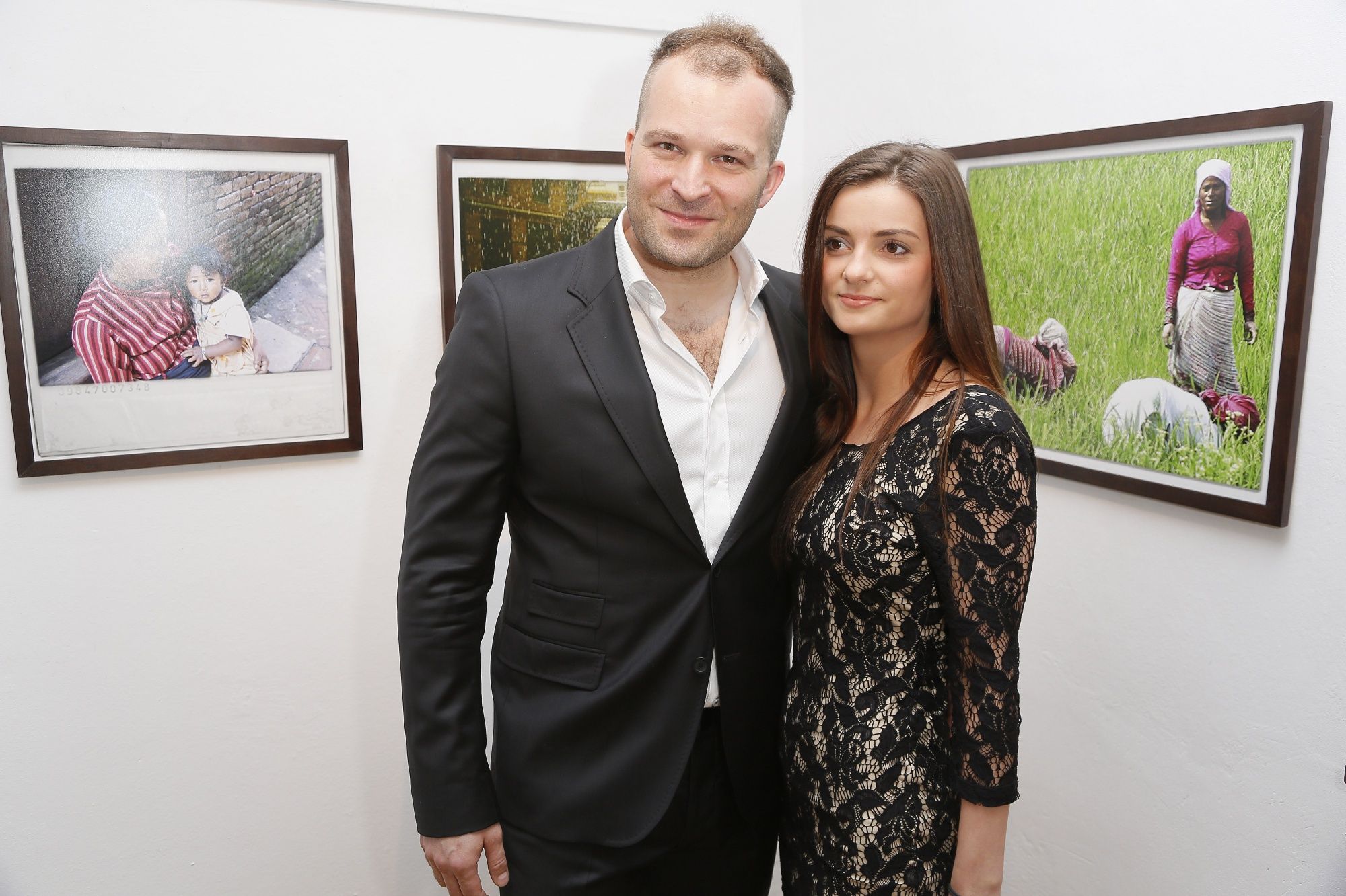 Damian Aleksander z partnerką w 2013 roku