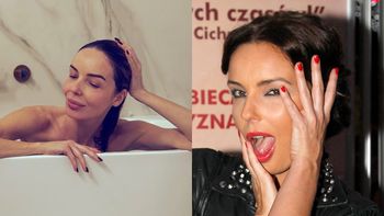 Kokieteryjna Agnieszka Włodarczyk pozdrawia z wanny. "Ależ ty masz rysy twarzy" (FOTO)