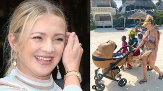 Barbara Kurdej-Szatan reklamuje wózek na tle dzieci z Zanzibaru (FOTO)
