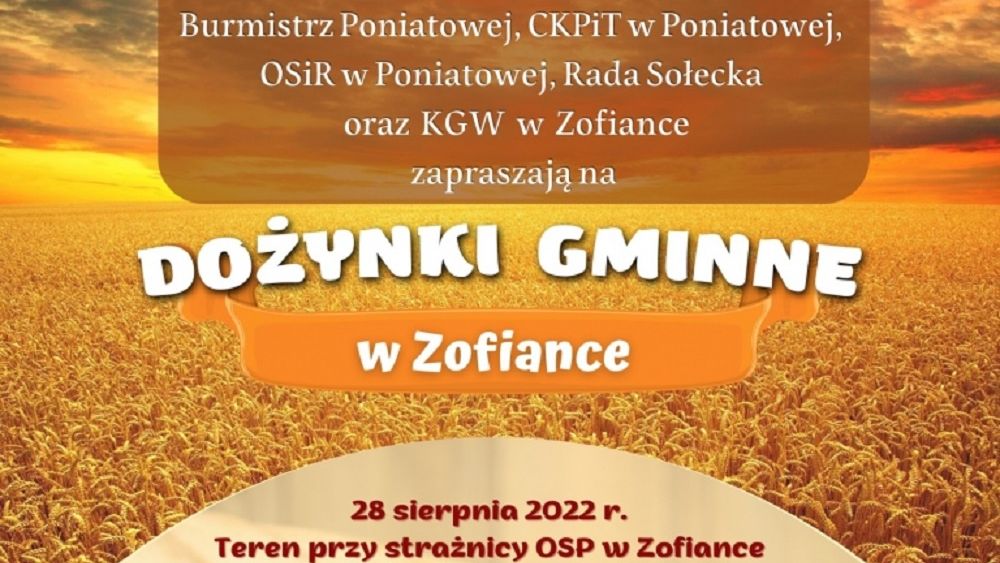 Dożynki Gminy Poniatowa w Zofiance 2022