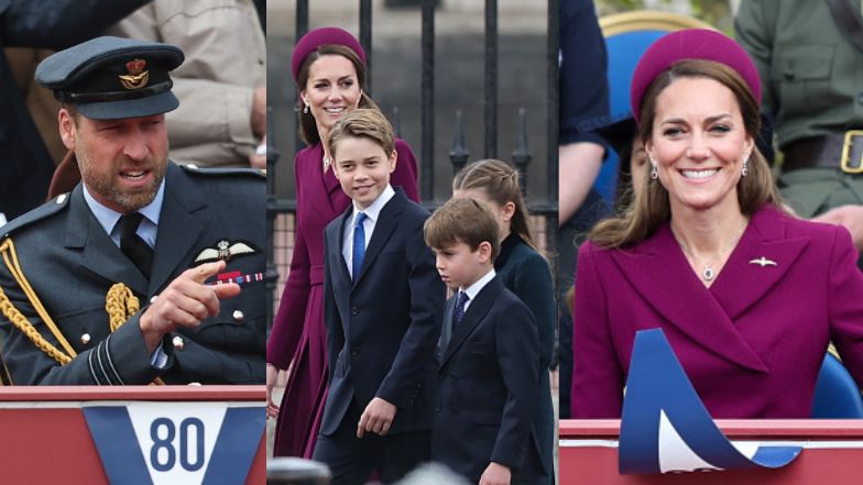Rodzina królewska podczas 80. rocznicy Dnia Zwycięstwa w Europie