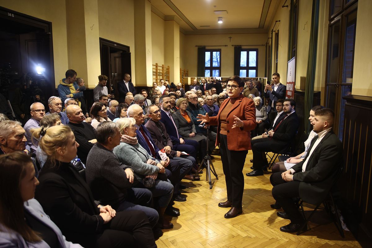 Beata Szydło na spotkaniu w Krakowie