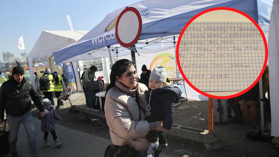 Napisali kartkę z podziękowaniami.