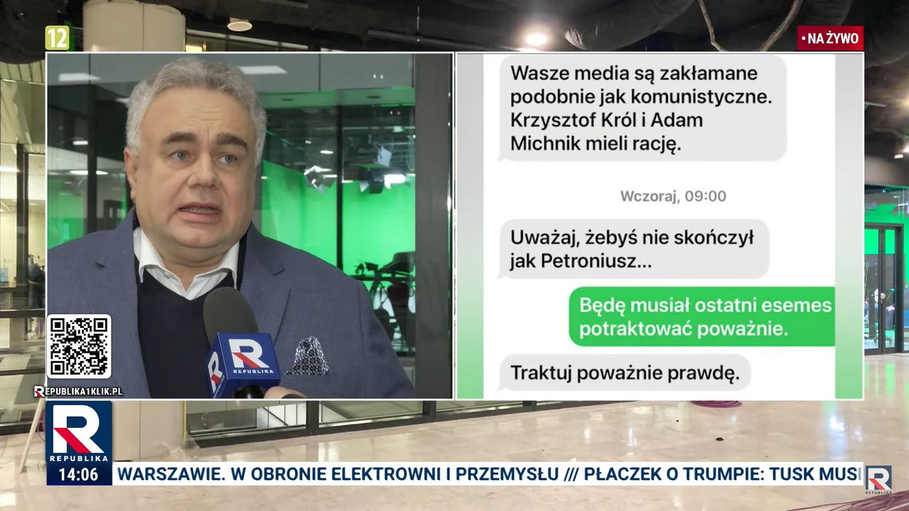 Kadr z programu TV Republika