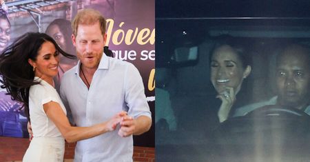 Książę Harry i roześmiana Meghan Markle "przyłapani" w drodze na imprezę urodzinową (FOTO)