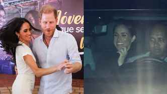 Książę Harry i roześmiana Meghan Markle "przyłapani" w drodze na imprezę urodzinową (FOTO)