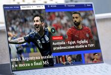 Serwisy sportowe w czasie mundialu, fot. mockupbro