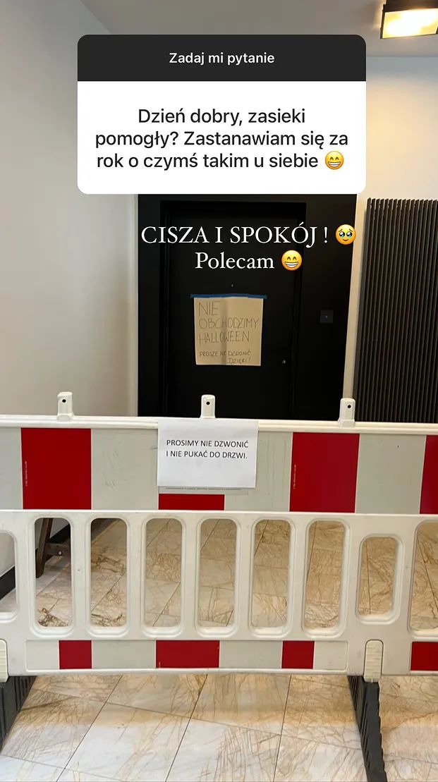 Blanka Lipińska zagrodziła swoje mieszkanie w Halloween