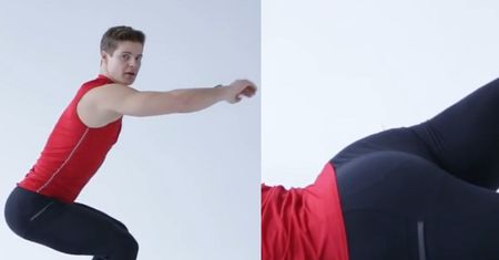 Michael Mikołajczuk z "Top model" pokazuje ćwiczenia na "płaski brzuszek"