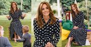 Elegancka Kate Middleton "wraca do pracy" w NOWEJ FRYZURZE i sukience za 8 tysięcy (ZDJĘCIA)