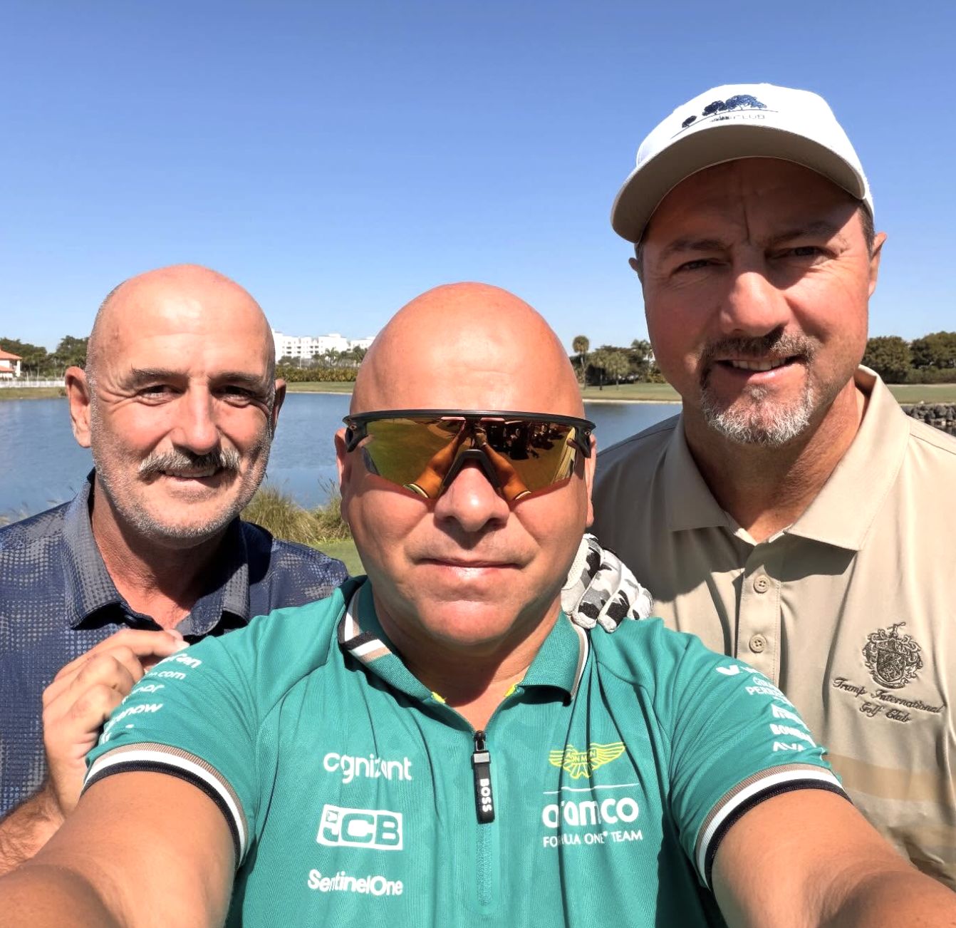 Klaudiusz Sevković z Jerzym Dudkiem i Michałem Probierzem