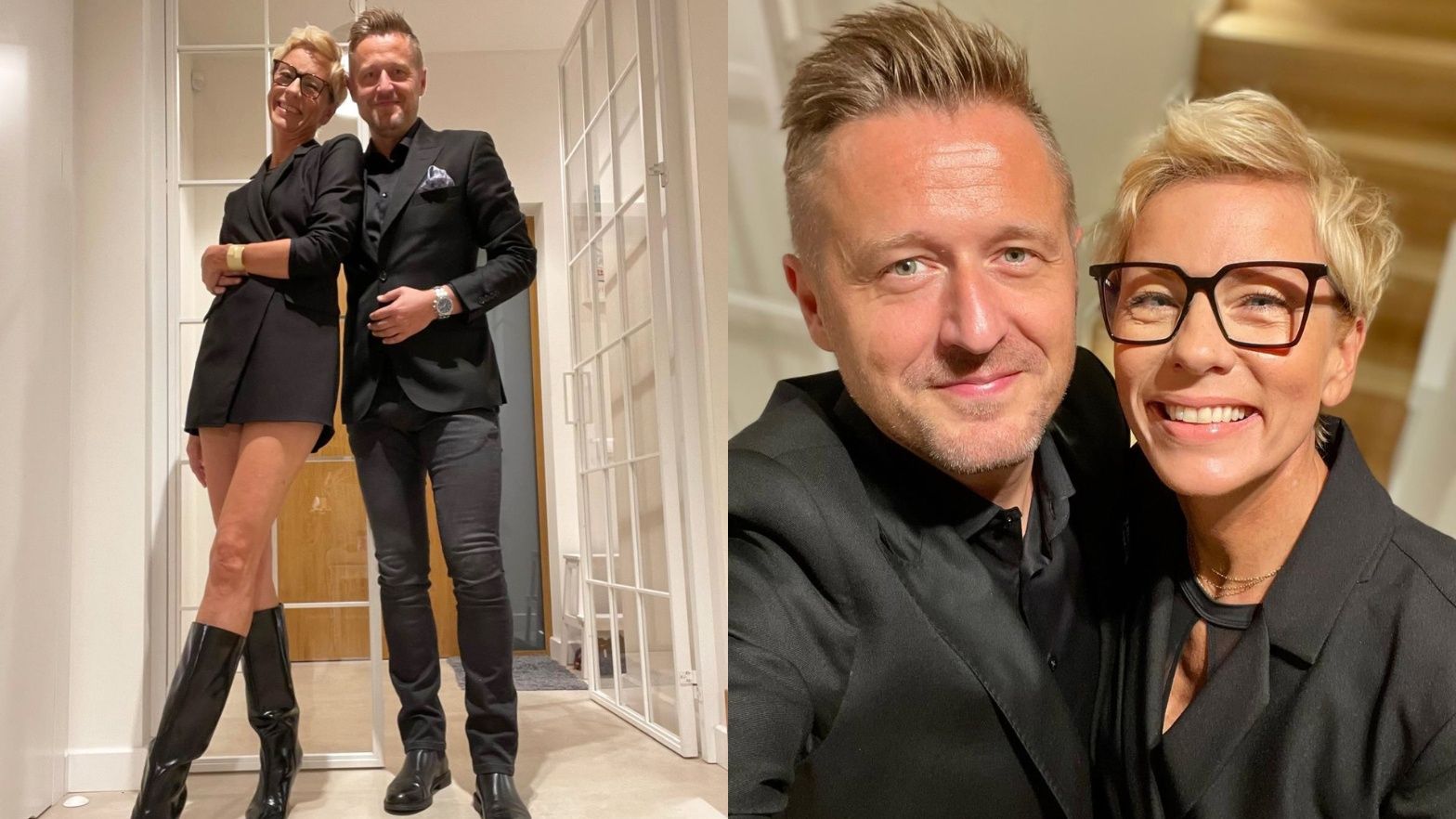 Elegancka Anita Werner i Michał Kołodziejczyk