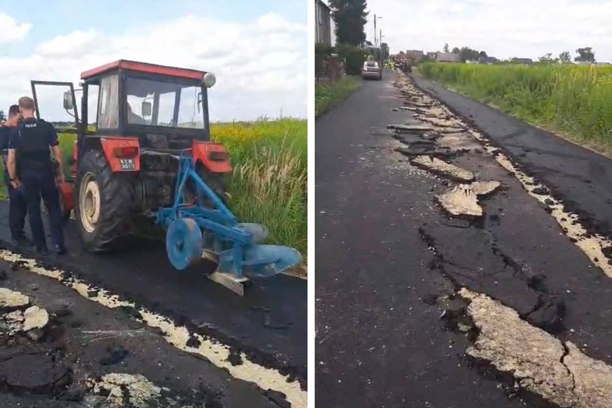 "Warto podkreślić". Prezydentka Gliwic o rolniku, który zaorał asfalt