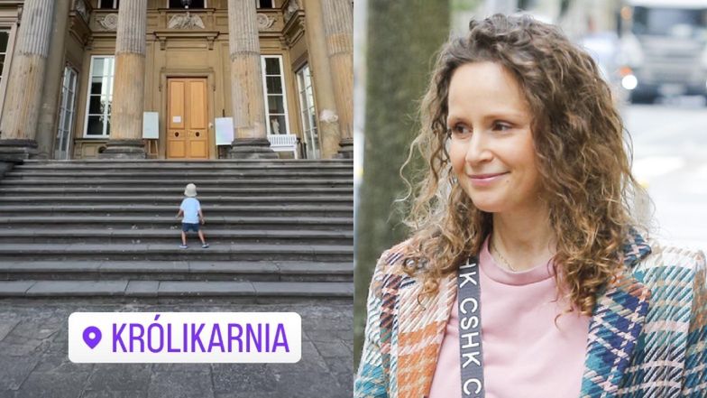 Monika Mrozowska udała się do nowej knajpy Macieja Musiała na kawę z synem