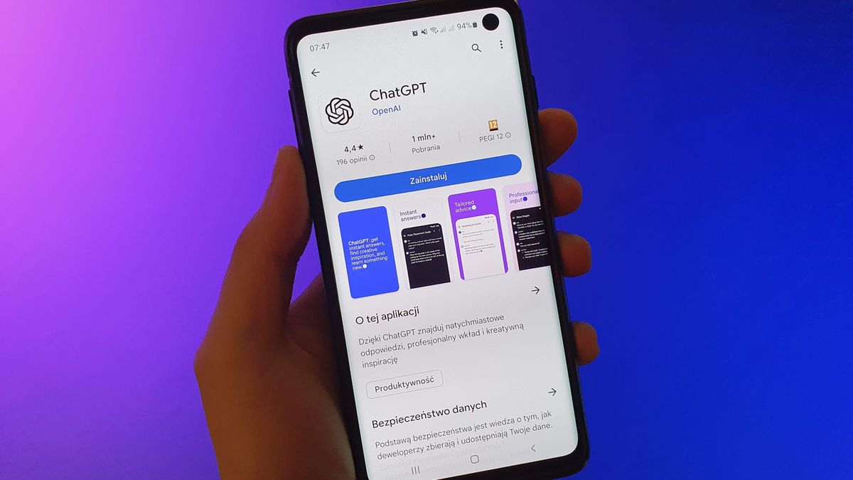 ChatGPT w Google Play