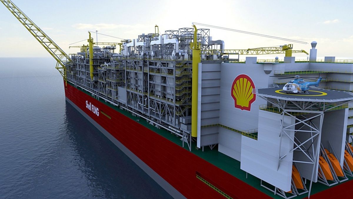 Shell ogłosił, że zbuduje największy na świecie pływający obiekt morski. Projekt Prelude Floating LNG będzie miał długość 488 metrów 