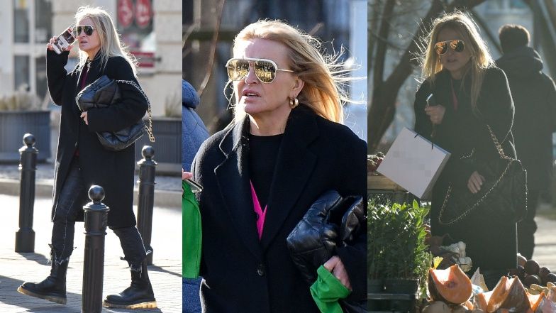 Monika Olejnik na zakupach w warzywniaku