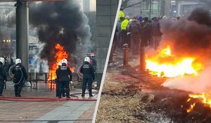 Kordon policji w Brukseli, wielki protest. "Powstrzymajmy to szaleństwo"