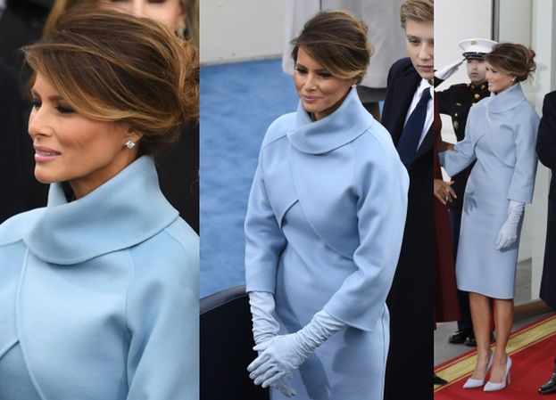 Elegancka Melania na zaprzysiężeniu Donalda Trumpa (ZDJĘCIA)