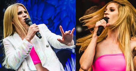 Blondwłosa Sylwia Grzeszczak odsłoniła "ciążowy brzuch" na festiwalu w Sopocie (FOTO)