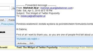 Podgląd wiadomości w GMail 1