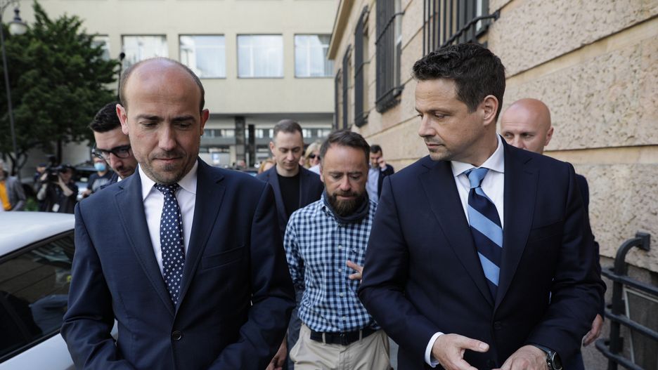 Wybory 2020. Na zdjęciu Borys Budka i Rafał Trzaskowski
