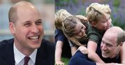 Książę William tarza się z dzieciakami po trawie na urodzinowych zdjęciach (FOTO)
