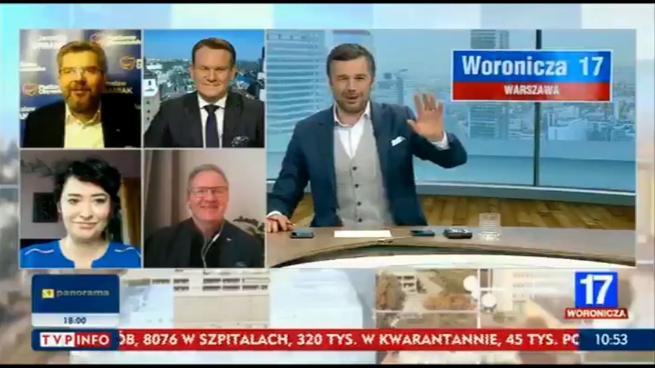 Woronicza 17. Kadr z programu TVP Info