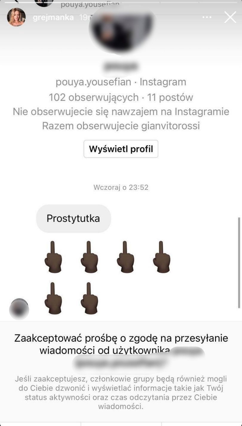 Tokio 2020. Żona Bartosza Kurka prezentuje obraźliwe wiadomości od irańskich kibiców