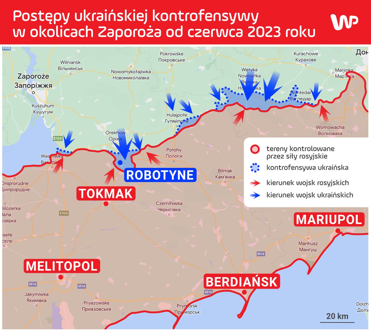 Postępy ukraińskiej kontrofensywy