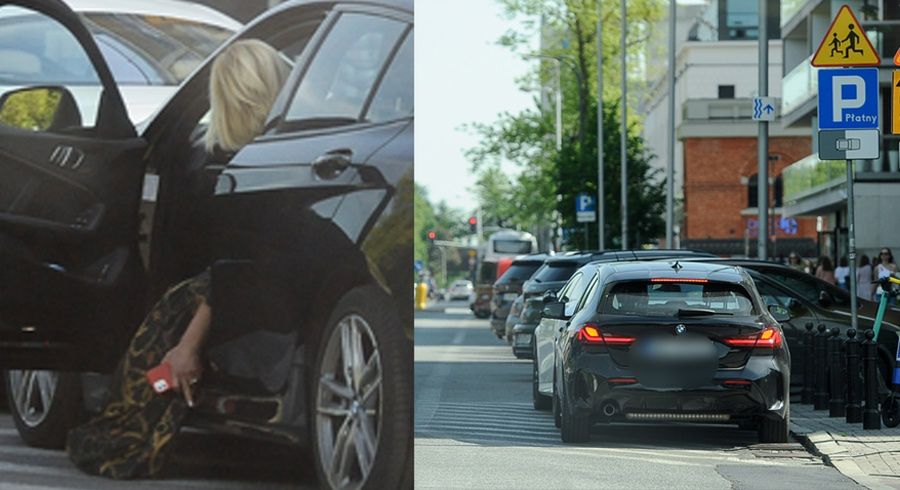 Joanna Racewicz parkuje na zakazie 