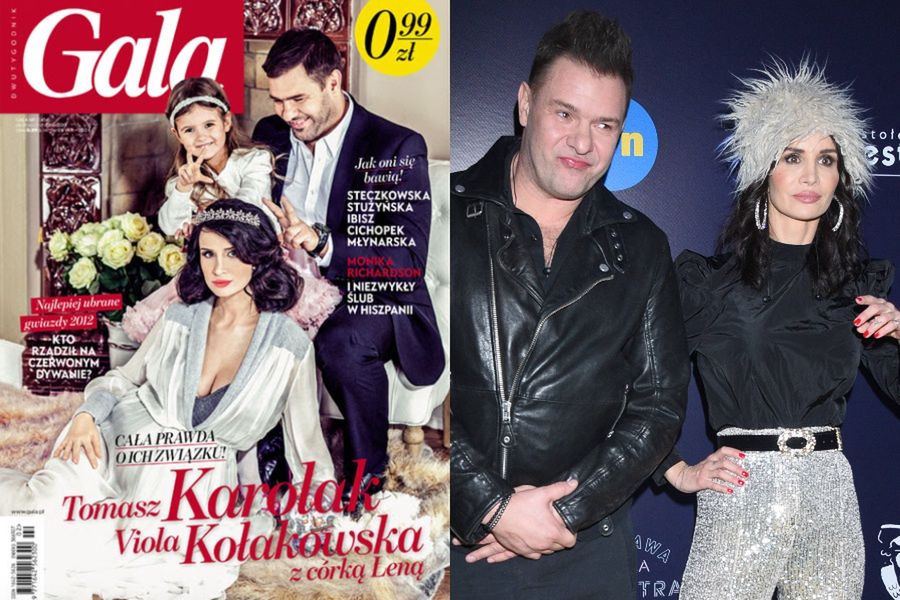 Tomasz Karolak i Viola Kołakowska na okładce "Gali"