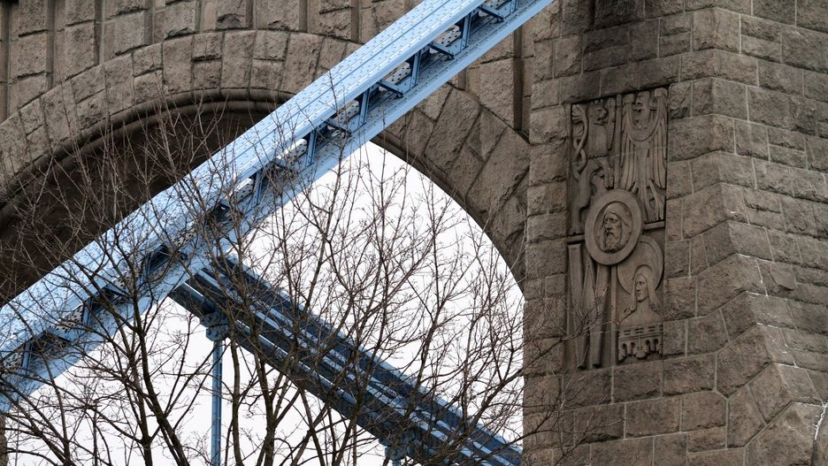 Fragment mostu Grunwaldzkiego we Wrocławiu