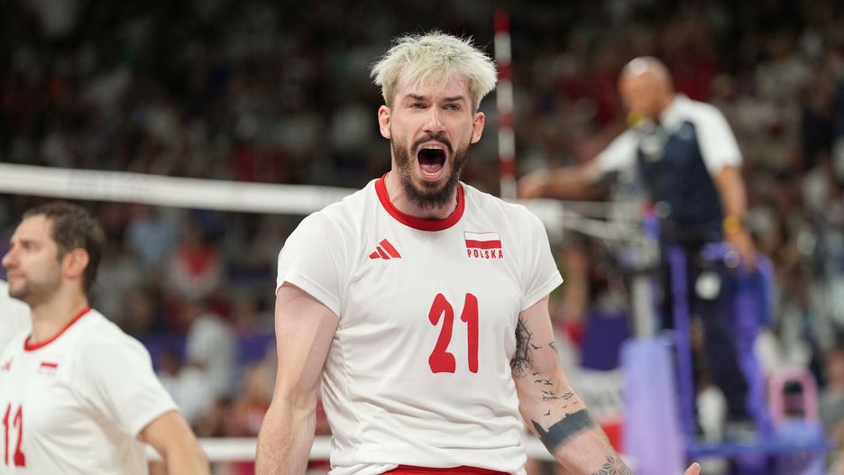 Tomasz Fornal podczas półfinału Igrzysk Olimpijskich w Paryżu