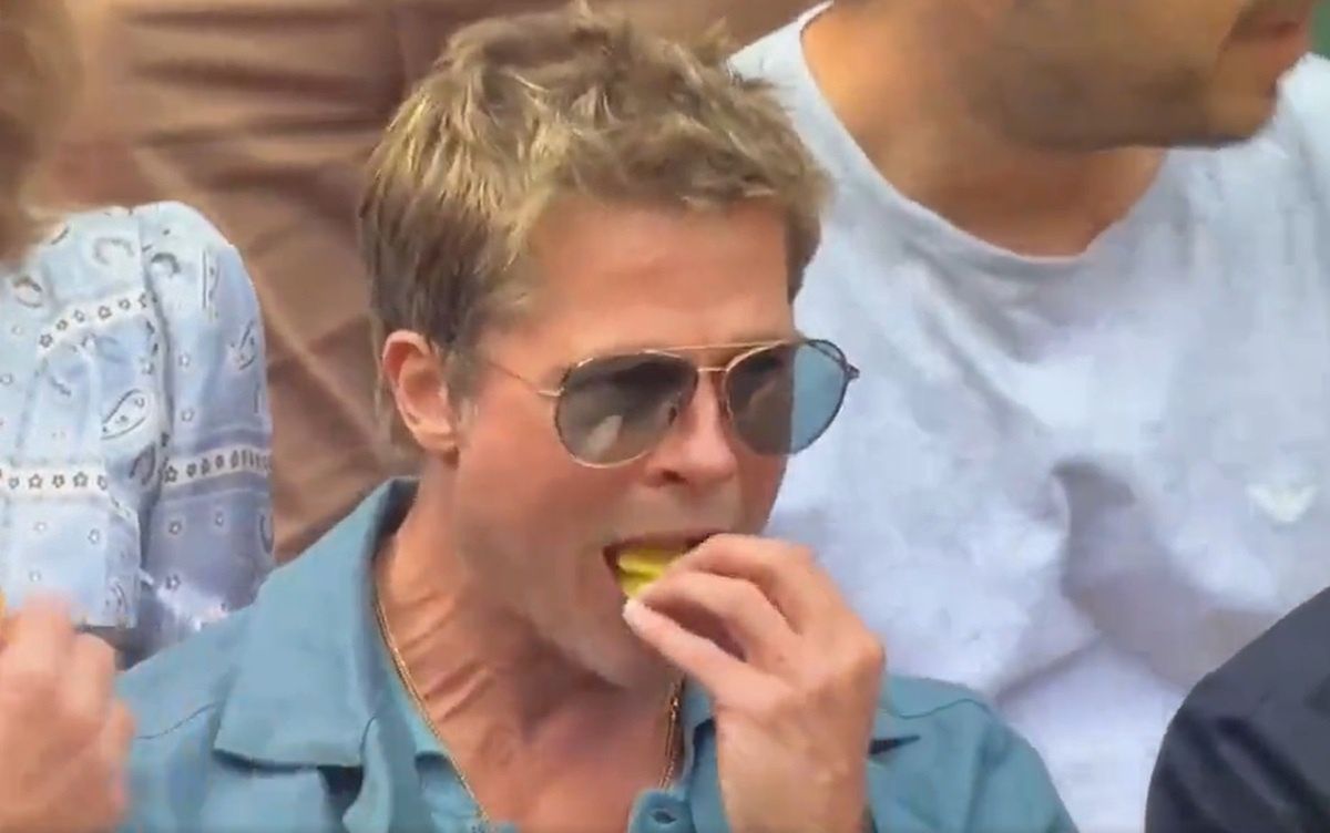Scenka z Bradem Pittem obiegła sieć. Co robił na trybunach Wimbledonu?