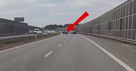 Nagrywał przejazd A4. To był moment. Dramatyczny widok