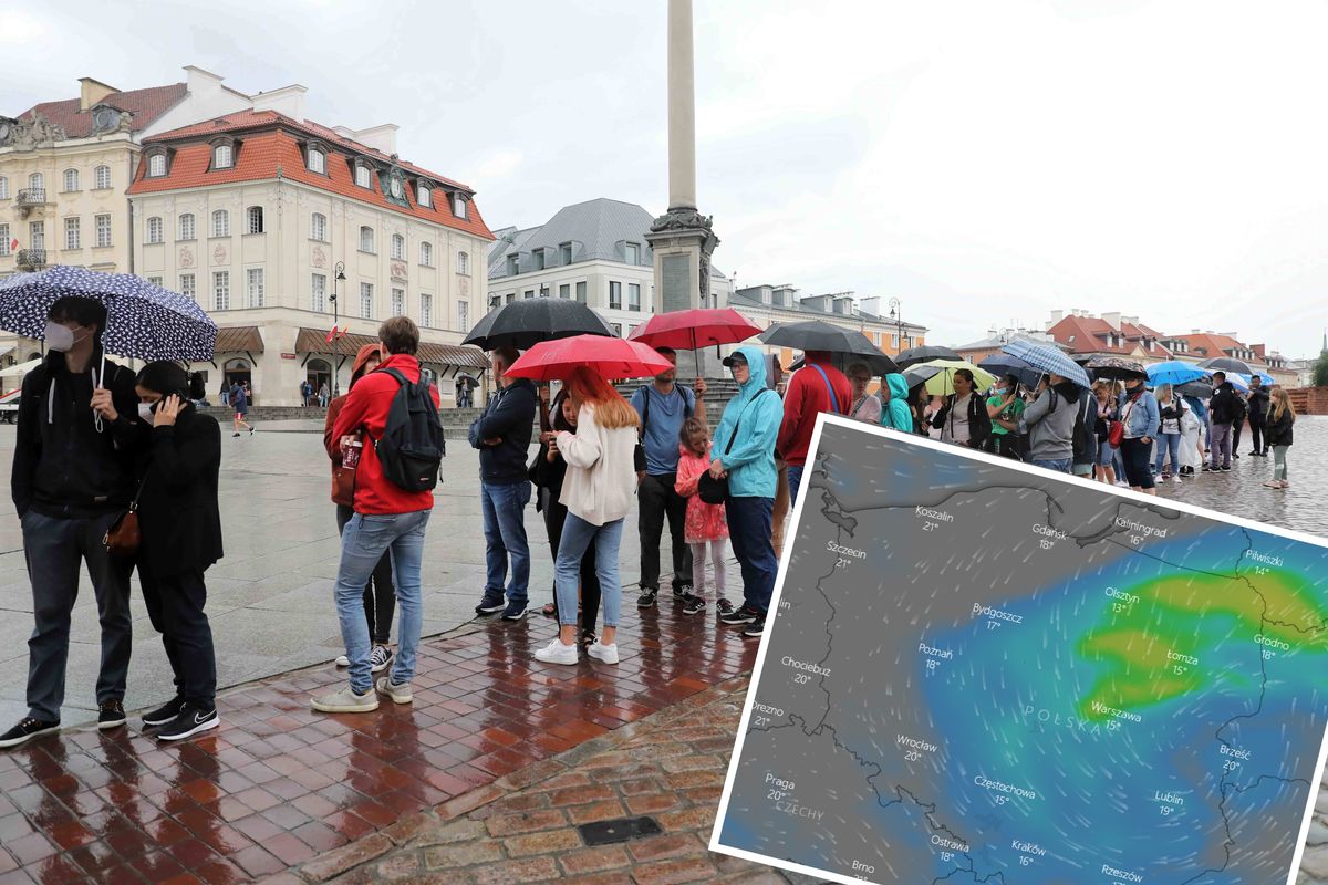 Pogoda. W tych regionach popada najmocniej 