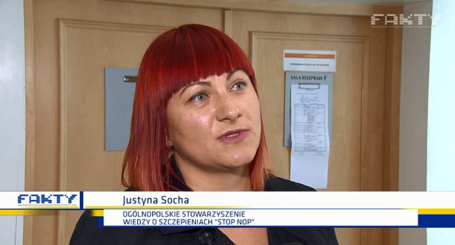 Stowarzyszenie StopNop żąda sprostowania od TVN za nazywanie "antyszczepionkowcami"